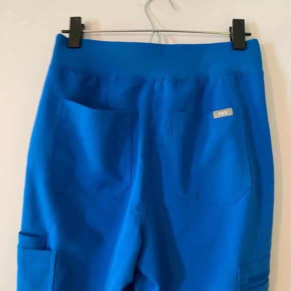 FIGS Women's size Small Tall Royal Blue Yola Skinny High Waisted Scrub Pants - Picture 7 of 10